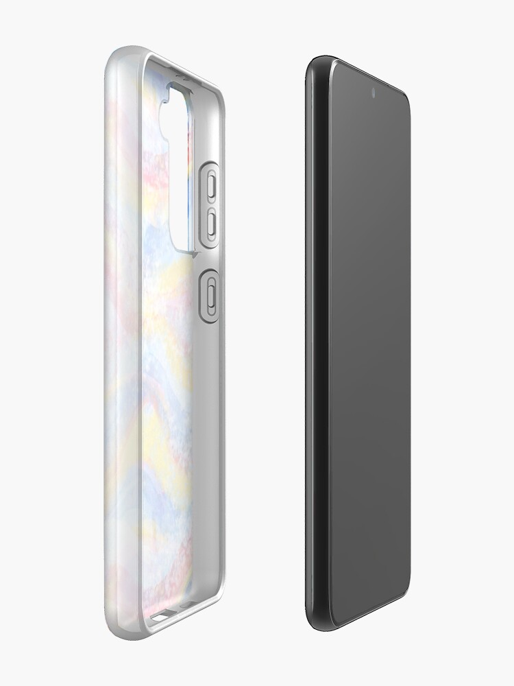 Alternate view of Rainbow waves watercolor Case & Skin for Samsung Galaxy