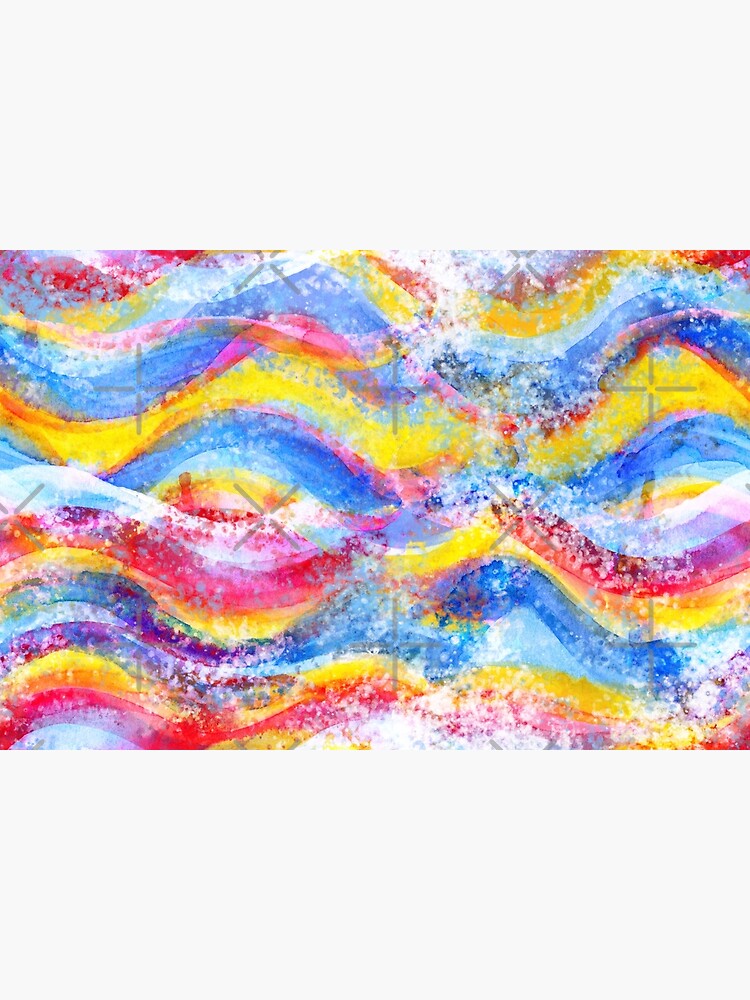 Rainbow waves watercolor by nobelbunt