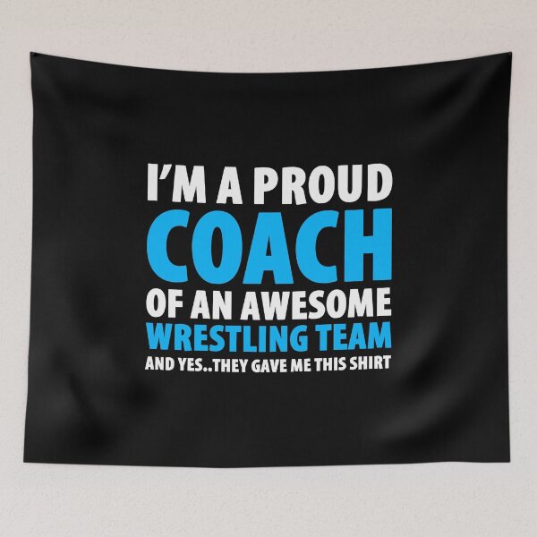 Item preview, I'm A Proud Coach Of An Awesome Wrestling Team designed and sold by Orange Pieces.