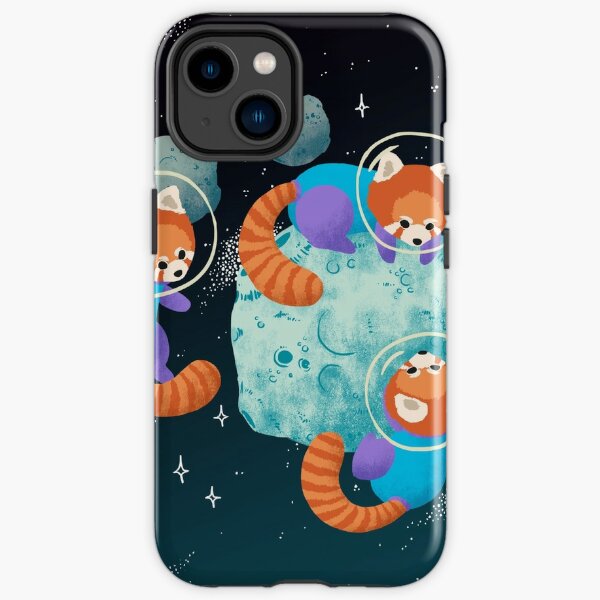 Red Space Pandas iPhone Tough Case