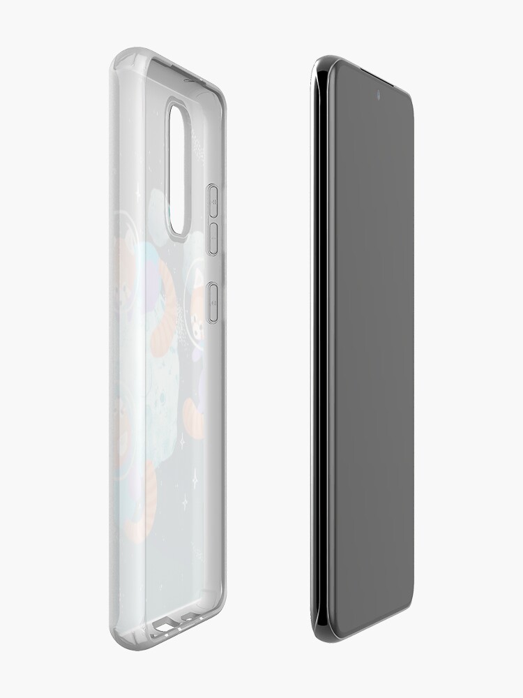 Alternate view of Red Space Pandas Case & Skin for Samsung Galaxy