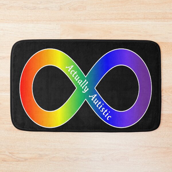 Item preview, Actually Autistic Rainbow Infinity Sign designed and sold by BitterbluePine.