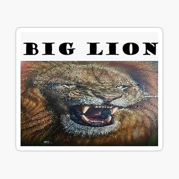 BIG LION Sticker