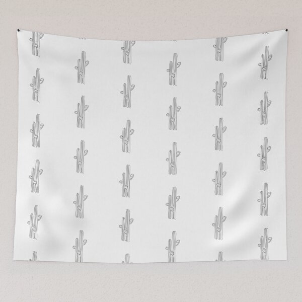 Item preview, Cactus line drawing. Line print. Black and white . Minimalist print designed and sold by OneLinePrint.