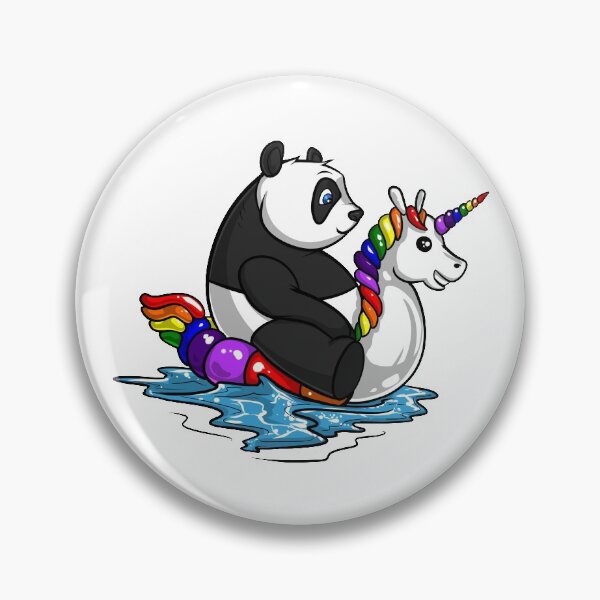 Item preview, Panda Bear Riding Unicorn Float  designed and sold by underheaven.