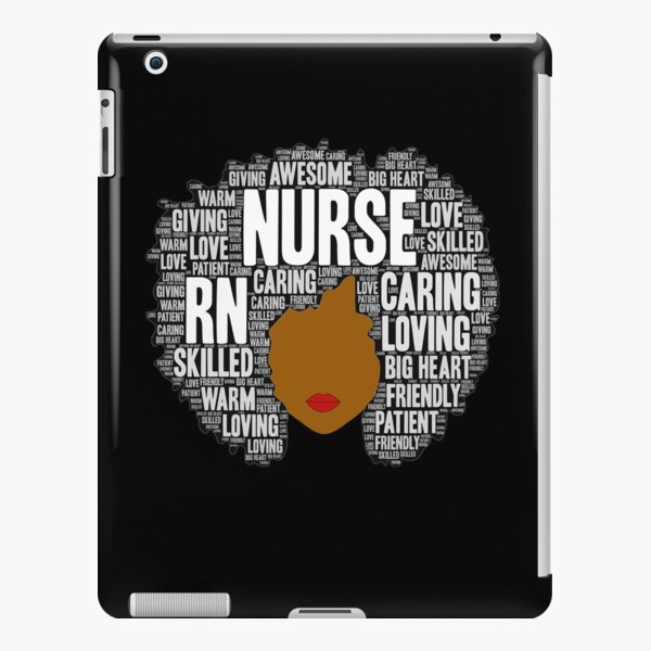 Afro Art Gift for Black Nurse RN LPN iPad Snap Case