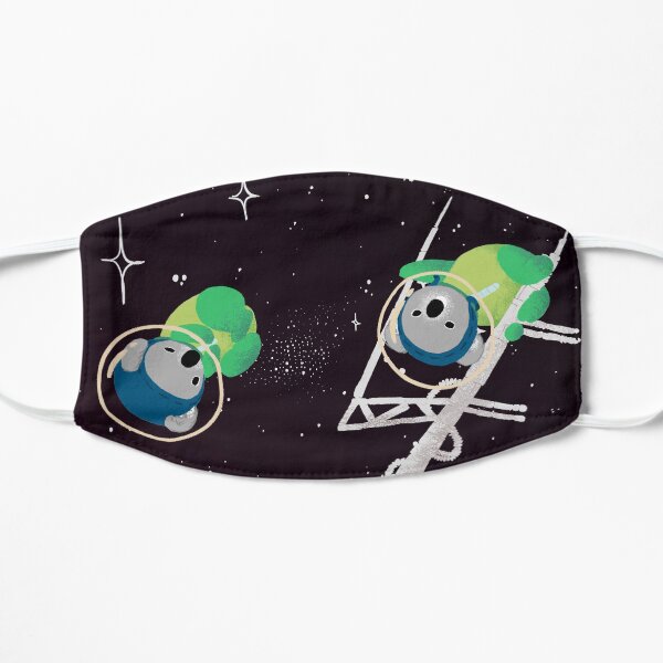 Space Koalas Flat Mask