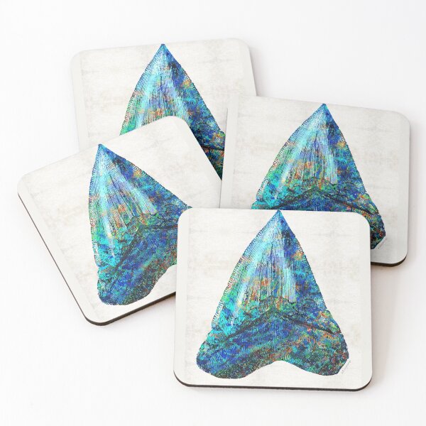 Item preview, Blue Shark Tooth Art by Sharon Cummings designed and sold by Sharon Cummings Art.