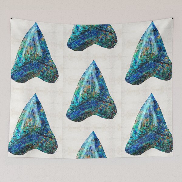 Item preview, Blue Shark Tooth Art by Sharon Cummings designed and sold by Sharon Cummings Art.
