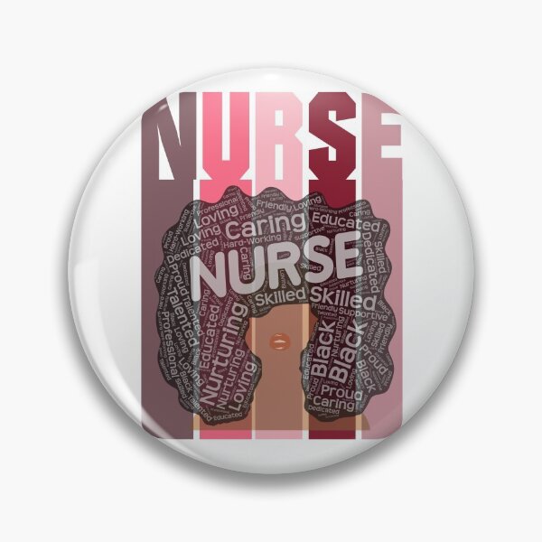 Item preview, Black Nurse Words in Afro Art designed and sold by blackartmatters.