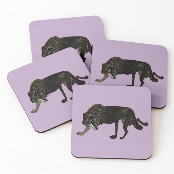 Item preview, Totem black Buffalo wolf (nubilus) Lavender  designed and sold by belettelepink.