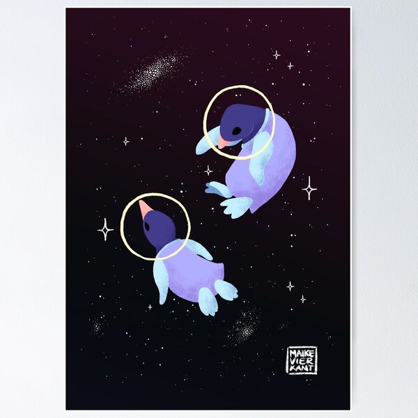 Item preview, Space Penguins designed and sold by Maike Vierkant - Connecting the Cute and the Nerdy.