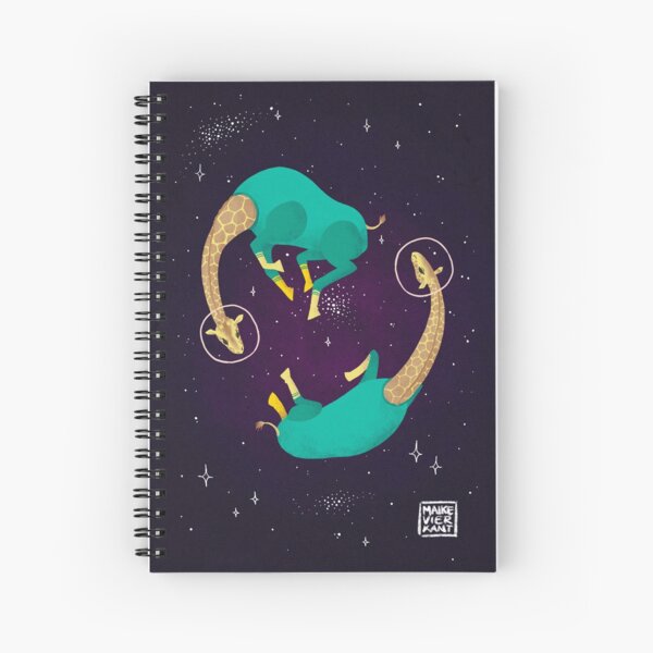 Space Giraffes Spiral Notebook