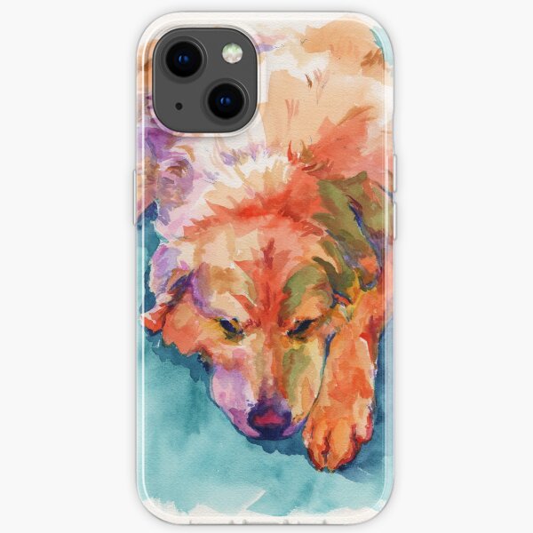 Watercolor of my Aunt and Uncle's Dog iPhone Soft Case