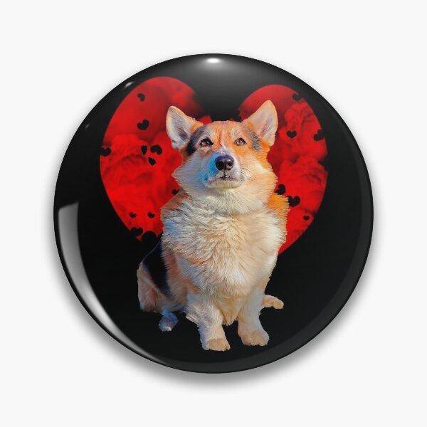 Item preview, Corgi Lover Clouds Red Heart Funny Dog Lover Valentines Day Gift designed and sold by r-silver.