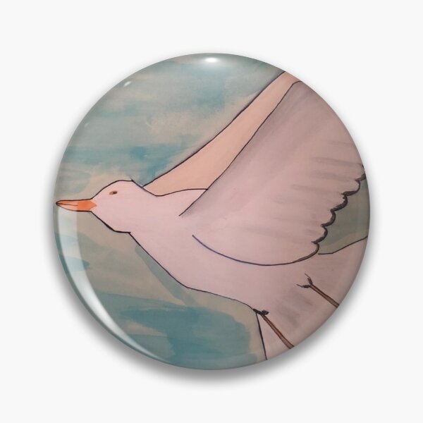 Item preview, Seagull in a Lightblue sky  designed and sold by Elisa  Quaretti.