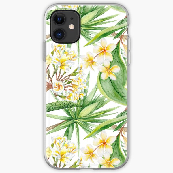 Watercolor Tropical Plants iPhone Soft Case
