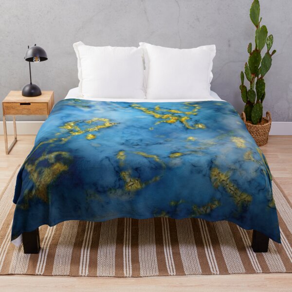 Item preview, Blue Marble with Gold Veins	 designed and sold by RoxanneG.