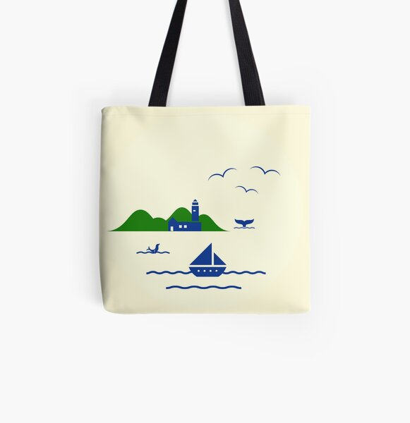 Schönen Urlaub Allover-Print Tote Bag