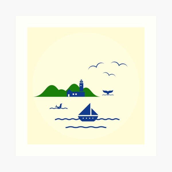 Schönen Urlaub Kunstdruck