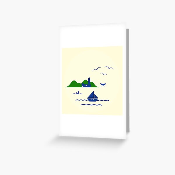 Schönen Urlaub Grußkarte