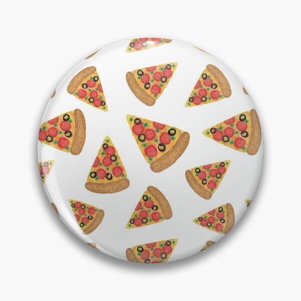 Artikelvorschau, Aquarell-Pizza-Muster entworfen und verkauft von Julie Erin Designs.