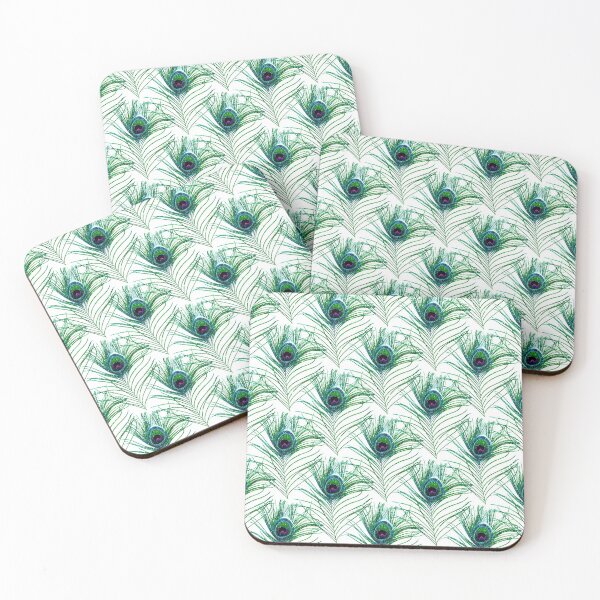 Item preview, Peacock Feathers Peacock Floral Textures Pattern designed and sold by digitalvintage.