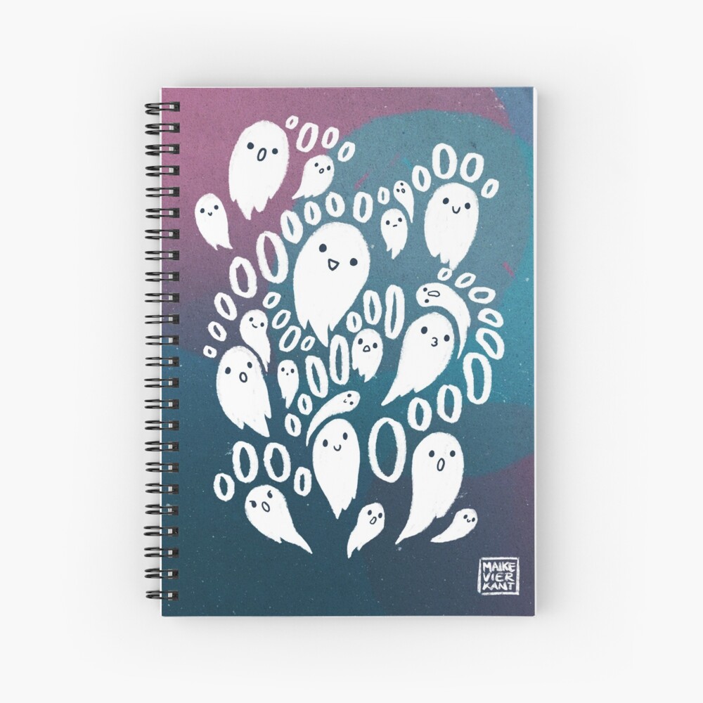 Spooky Ghosties Spiral Notebook