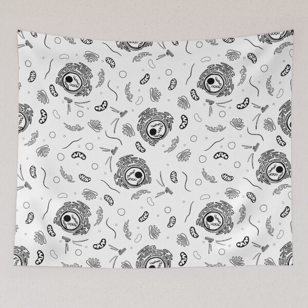 Item preview, Cell Organelles - Black and White designed and sold by Hodgepodge Bricolage.