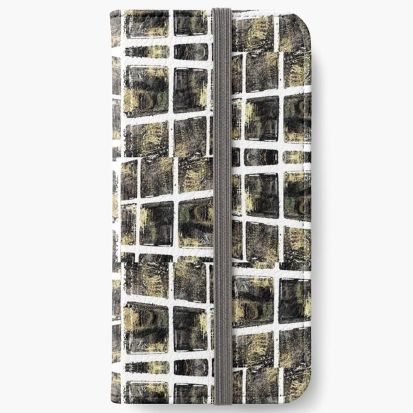 Green, diamond, Africa, deco, optical illusion iPhone Wallet