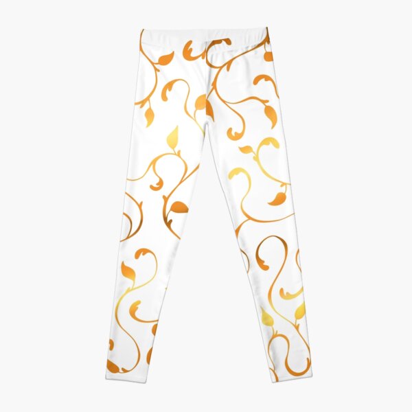 Filigree Vines in Gold Leggings
