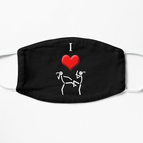 I Love Muaythai Flat Mask
