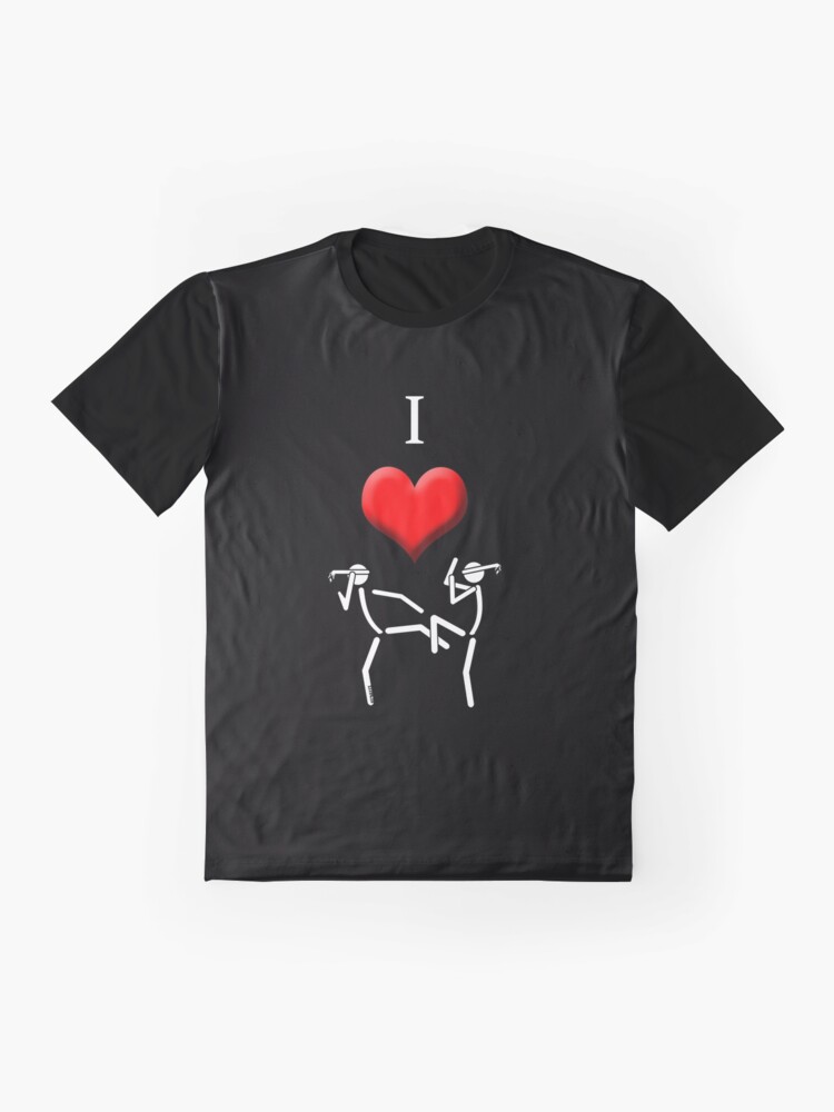 Thumbnail 4 of 5, Graphic T-Shirt, I Love Muaythai designed and sold by RJArts.