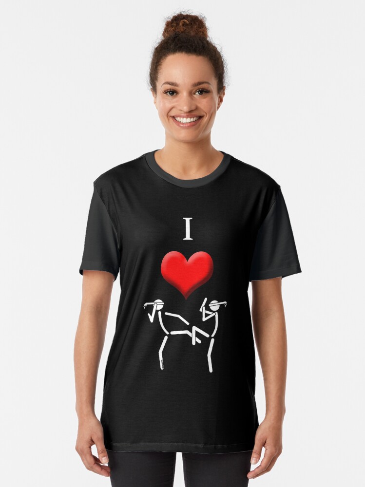 Thumbnail 2 of 5, Graphic T-Shirt, I Love Muaythai designed and sold by RJArts.