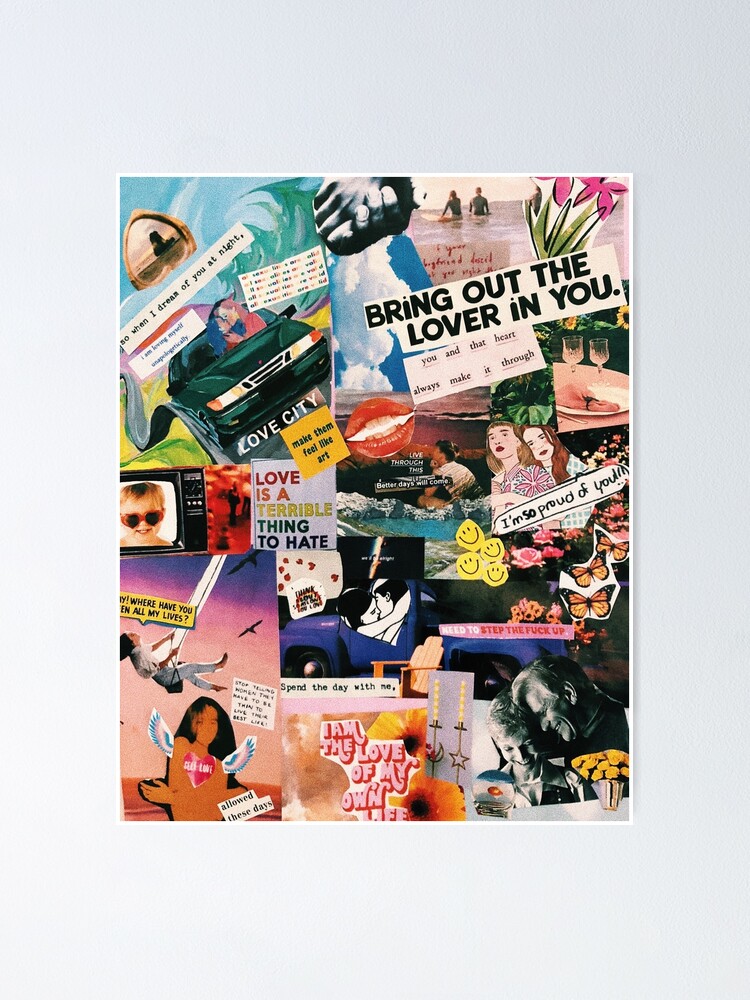 Lover Collage  Poster for Sale by thecollagegame