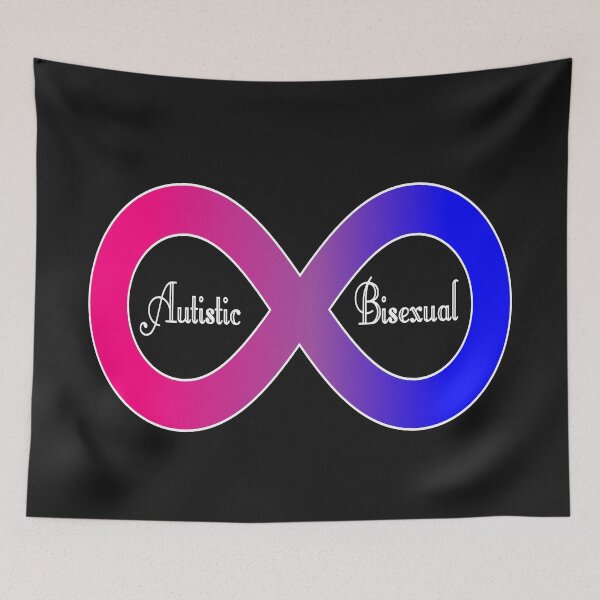 Item preview, Autistic Bisexual Infinity Sign - Bi pride, autism pride designed and sold by BitterbluePine.