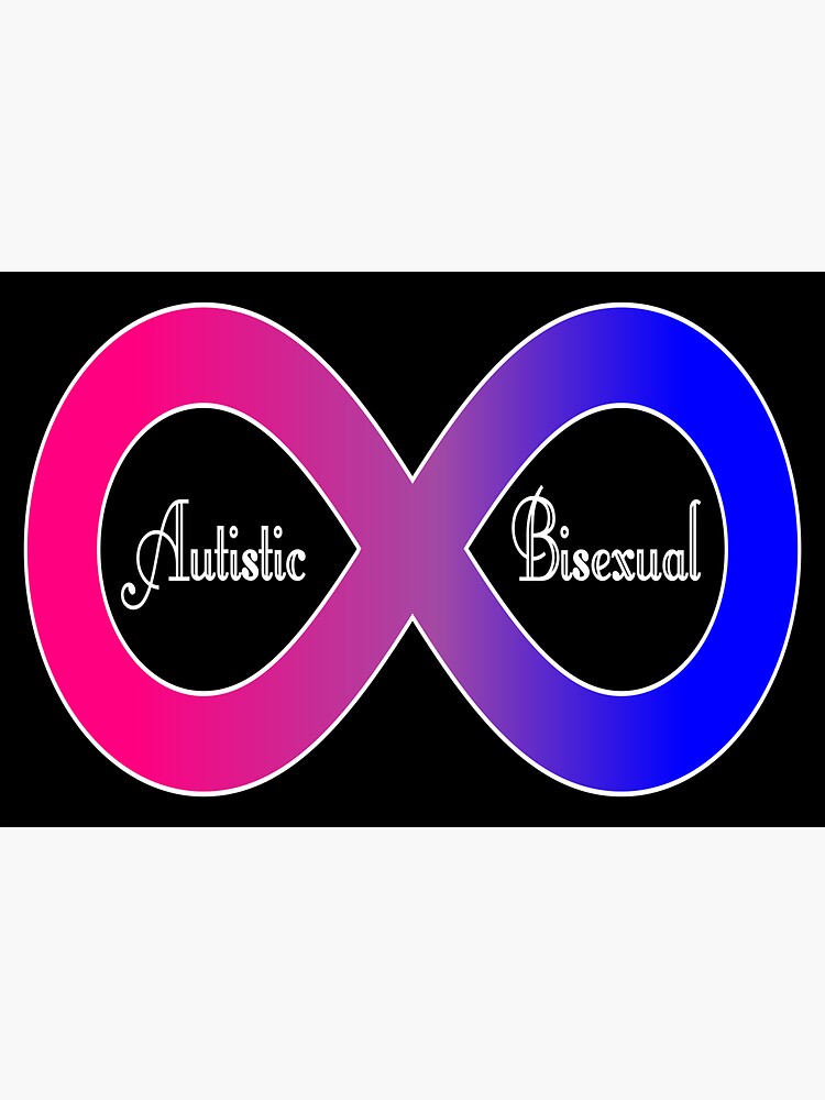 Autistic Bisexual Infinity Sign Bi Pride Autism Pride Sticker By Bitterbluepine Redbubble 8256