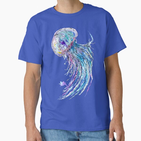 Item preview, Jelly fish watercolor and ink painting designed and sold by kisikoida.