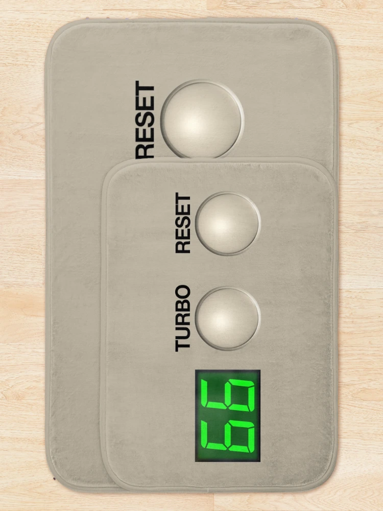 Thumbnail 5 of 6, Bath Mat, Dat Turbo Button designed and sold by CCCDesign.
