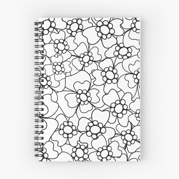 Item preview, Flower Doodle LineArt Collection Seamless Surface Pattern designed and sold by Saskia Beeldman.
