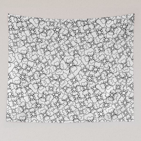 Item preview, Flower Doodle LineArt Collection Seamless Surface Pattern designed and sold by Saskia Beeldman.