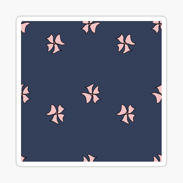 Flower Doodle LineArt Collection Seamless Surface Pattern Sticker