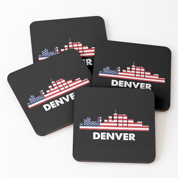 Item preview, Denver City American Flag Shirt, 4th of July shirts designed and sold by Orange Pieces.