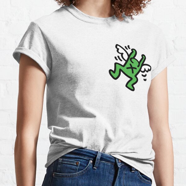 Haring angel verde Camiseta clásica