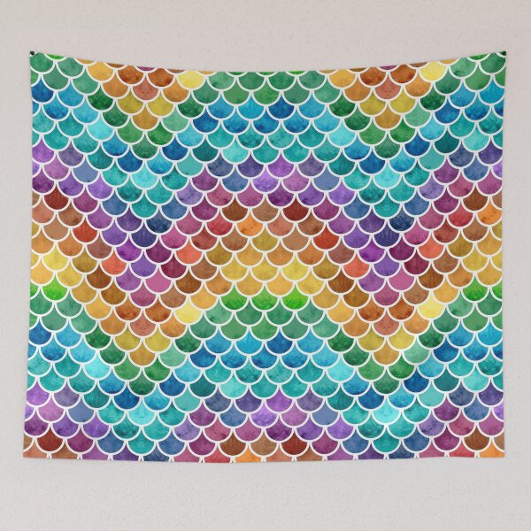 Item preview, Vibrant Rainbow Scales designed and sold by artlovepassion.