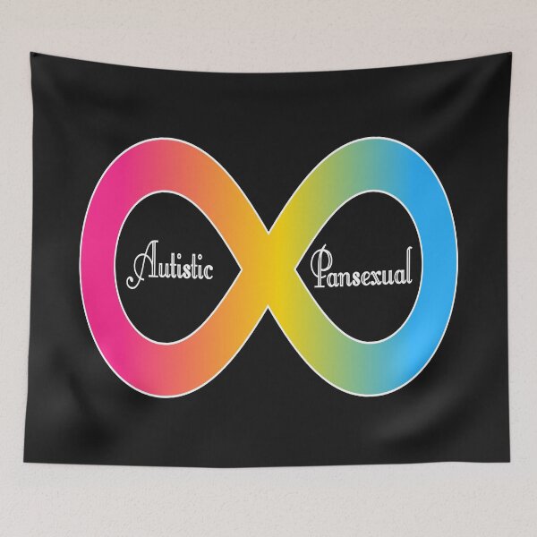 Item preview, Autistic Pansexual Infinity Sign - Pan pride, autism pride designed and sold by BitterbluePine.