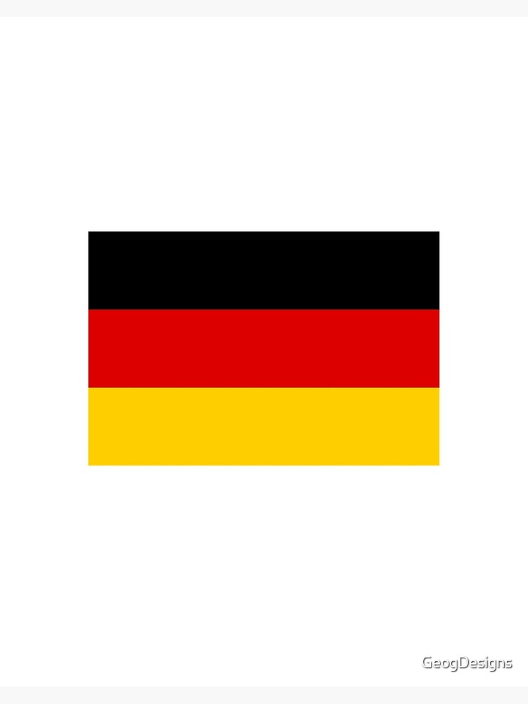Galeriedruck mit Deutschland deutsch Fahne Flagge Deutschlandflagge von  GeogDesigns