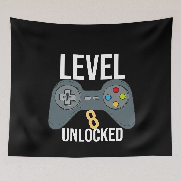 Item preview, Level 8 Unlocked funny gift birthday  designed and sold by bargaboot.