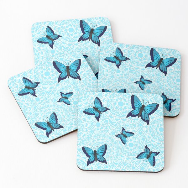 Item preview, Blue Butterfly Mandala Pattern designed and sold by Julie Erin Designs.