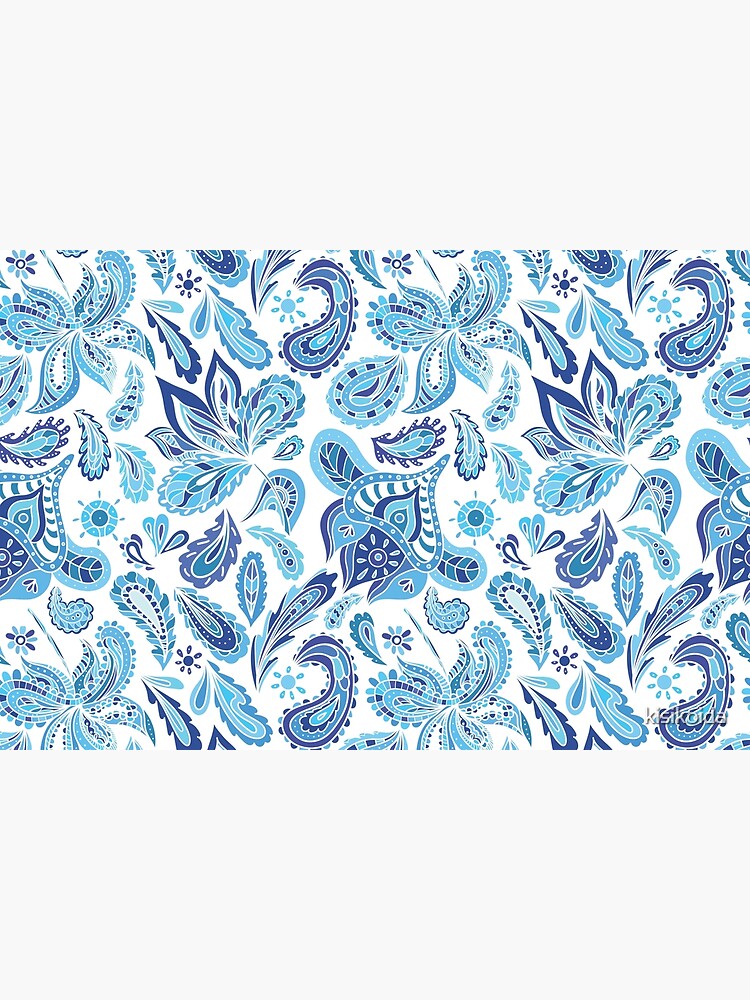 Blue Fresh Indian Pattern by kisikoida